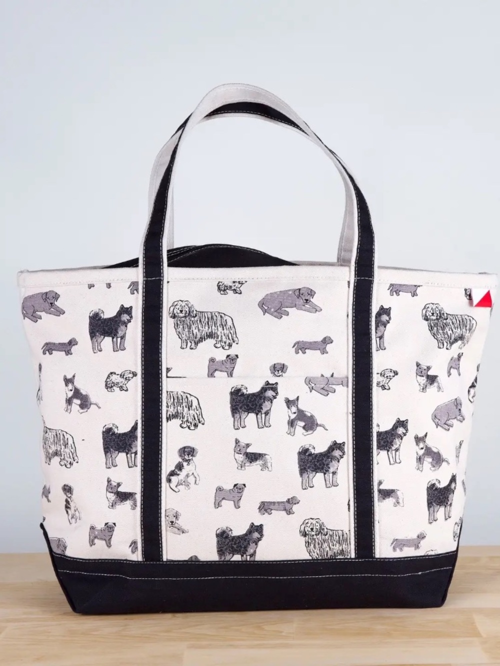 Big Dog Print Tote Bag